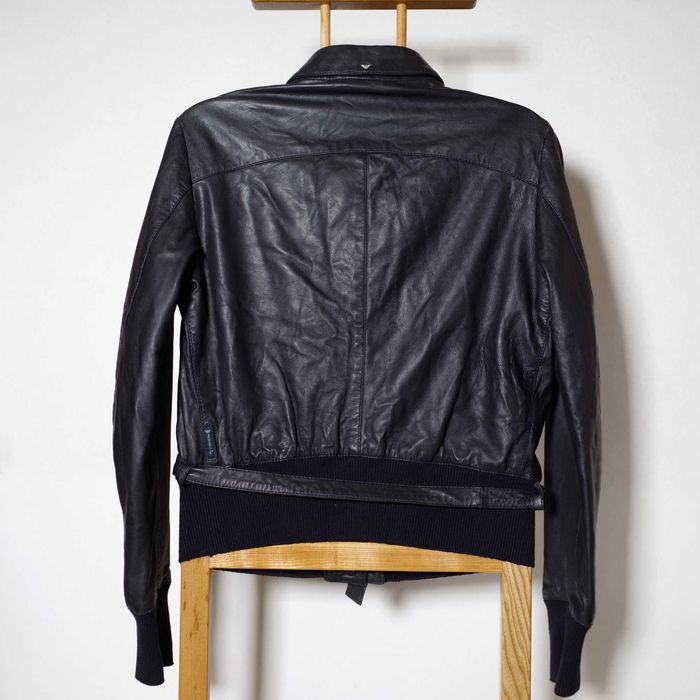 Шкіряна куртка Armani Jeans Leather jacket оригінал М розмір ідеальна