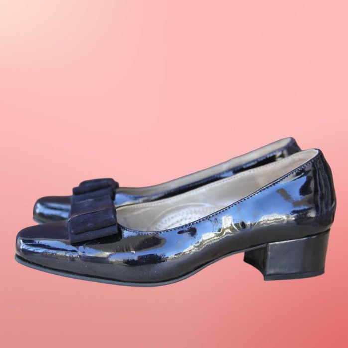 Sapatos de salto (36) azul marinho