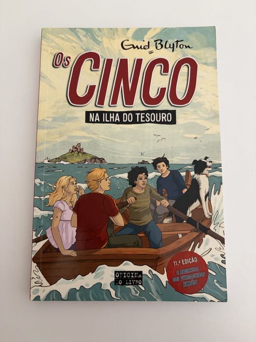 Livro Os Cinco - Na Ilha do Tesouro
