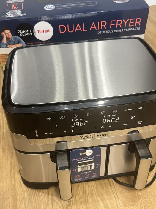 Мультипіч (Аерогриль) TEFAL Dual Easy Fry  EY90JDE1
