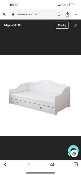 Łóżko 160X80 dla dziewczynki.