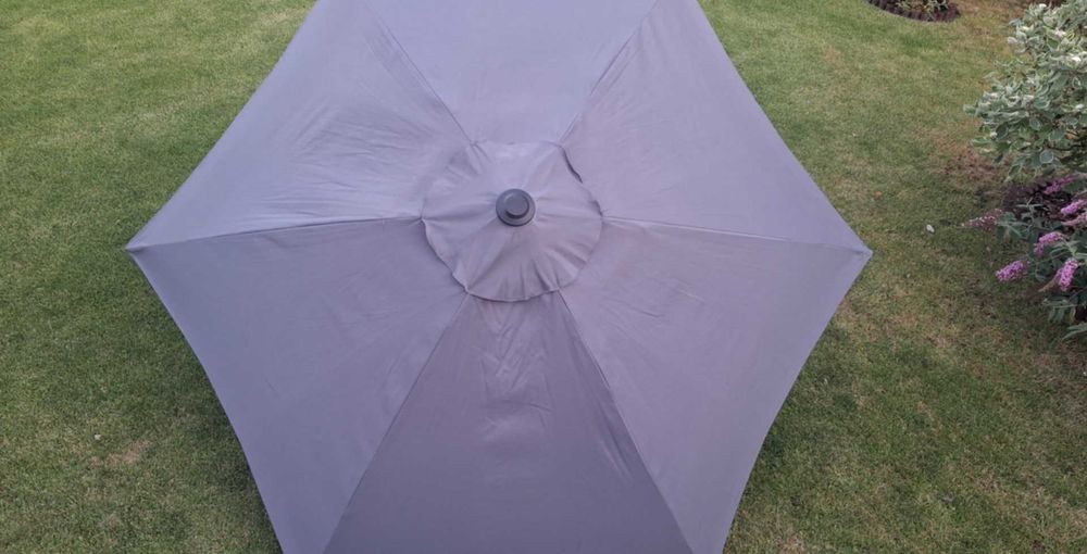 Parasol Ogrodowy szary 240 cm składany