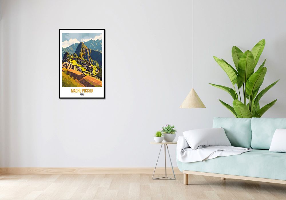 Plakat 53x81cm Machu Picchu