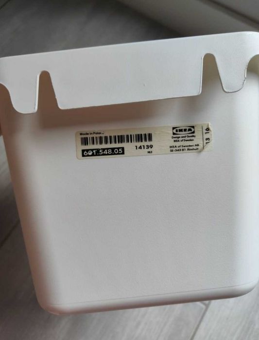 ikea kosz do segregacji mały biały