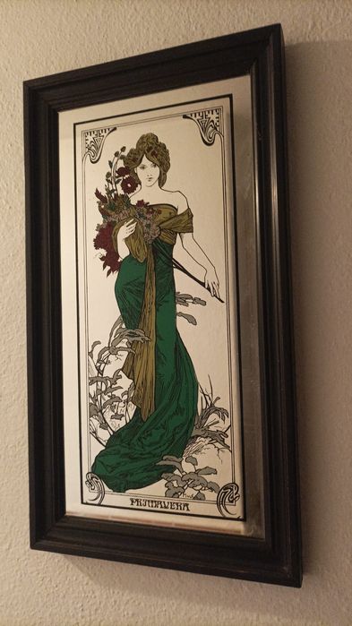 Quadros em espelho pintados  à mão