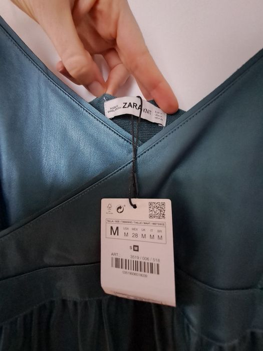 Sukienka z eco skóry Zara M