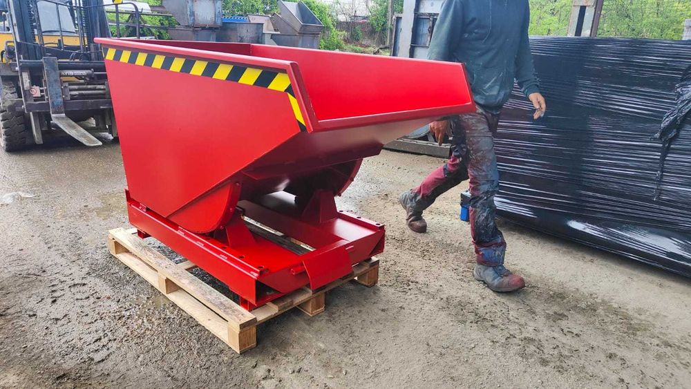 Koliba TK 600 L, na wózek widłowy, pojemnik metalowy, koleba