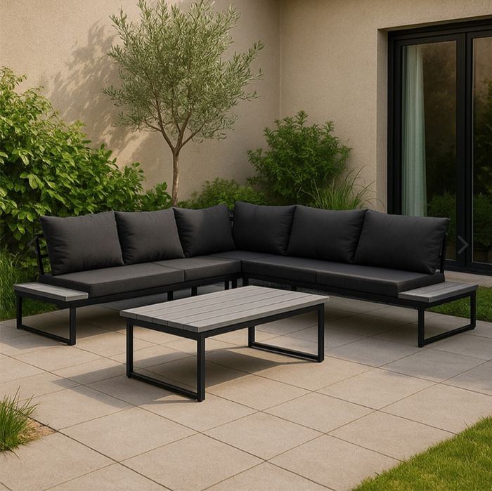 Nowy zestaw mebli modulowych ogrodowych 5 osob ogrodosfera