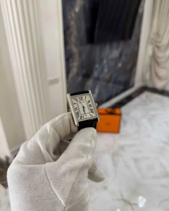 Мужские премиум часы Cartier Tank чоловічий годинник