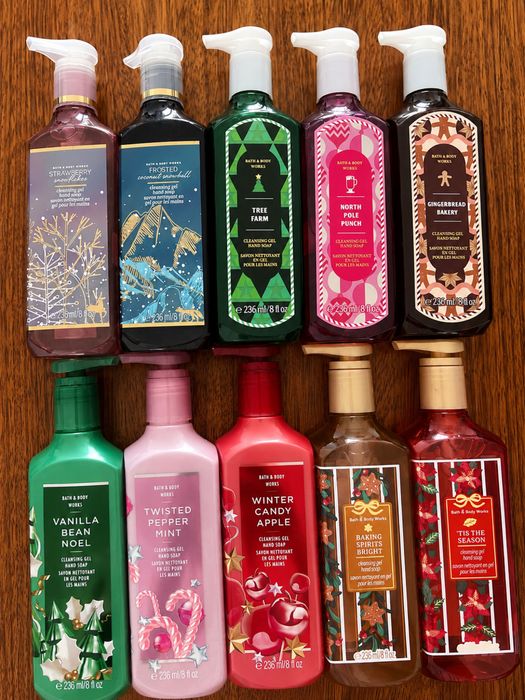 Kolekcja mydeł zimowych edycja limitowana Bath & Body Works w żelu 236 ml
