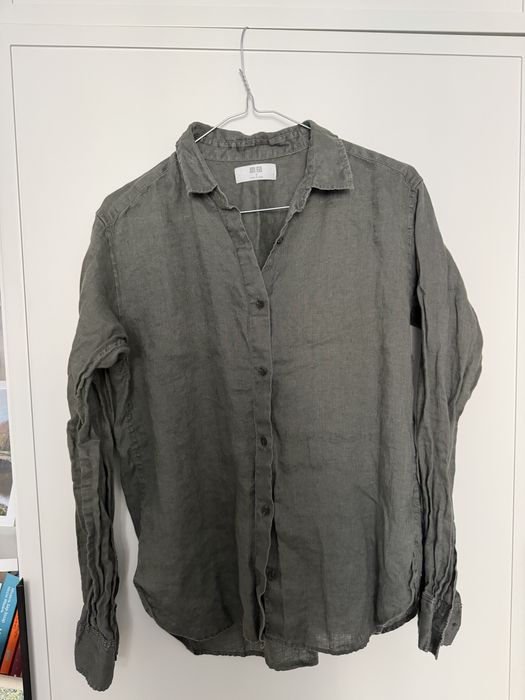 Лляна сорочка uniqlo