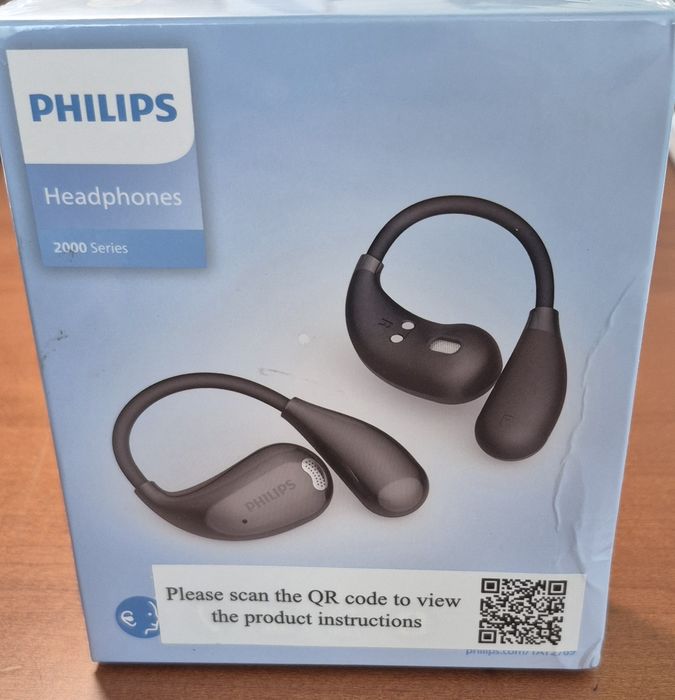 Беспроводные наушники Philips ТAT2769. Bluetooth 5.4.  OWS. Для спорта. Цвет чёрный.