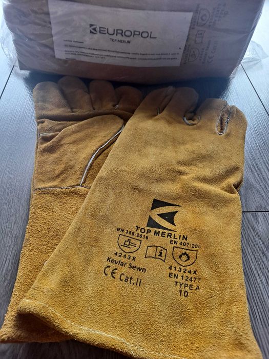 Rękawice spawalnicze Top Merlin 10 par NOWE TANIO