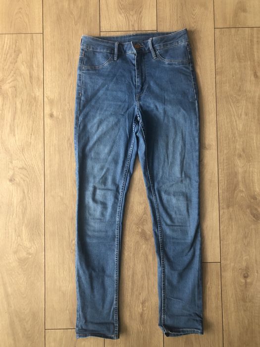 Spodnie h&m dzinsy jeansy niebieskie hm