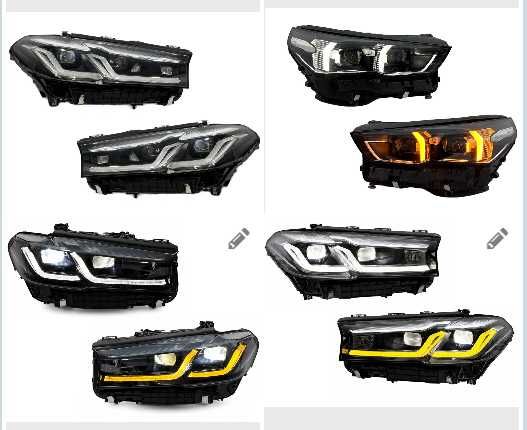 Фари BMW G30 G31 5 G60 G61 G90 Shadow Line Adaptive LED 2 РЕЖИМА ДХО LCI фары бмв оптика шедоу лайн адаптив  рестайл доерст фара