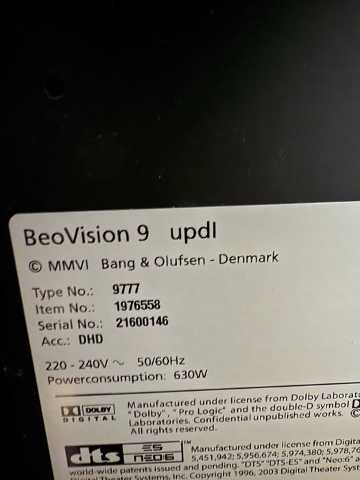 Bang & Olufsen BeoVision 9 Plasma 50" – Luksusowy Telewizor Premium