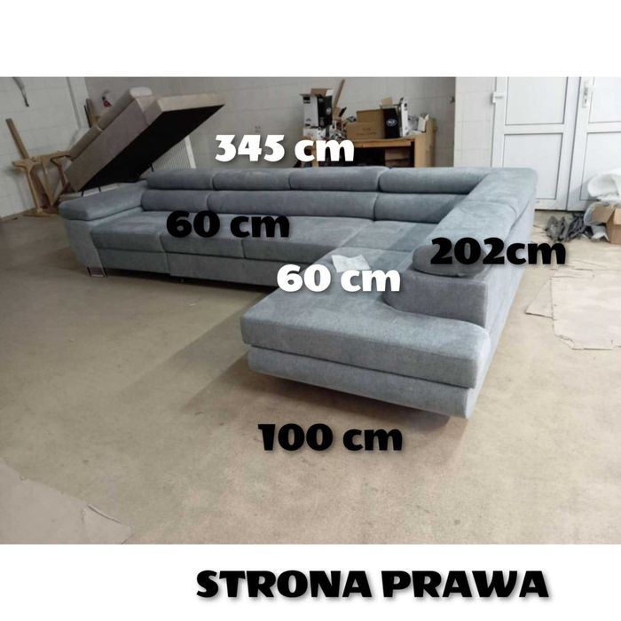 NEAPOL L maxi - ruchome zagłówki , funkcja spania, pojemnik na pościel