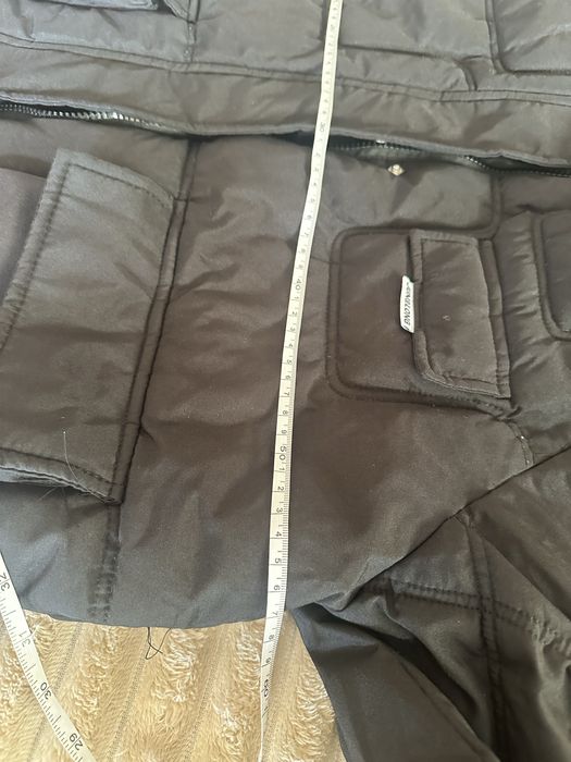 Куртка пуховик чорна жіноча, для підлітка 46-48 розмір