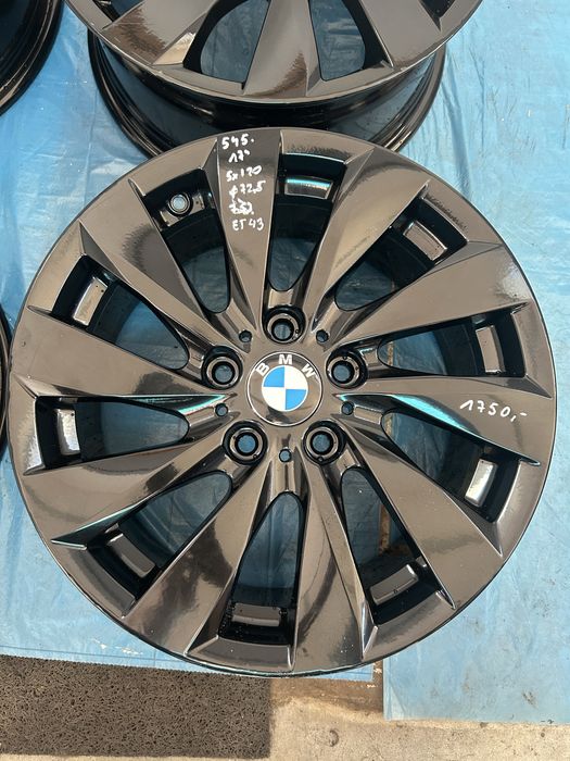 545 Felgi Aluminiowe Oryginał BMW R 17 5x120 otwór 72,5 B Ładne Czarne