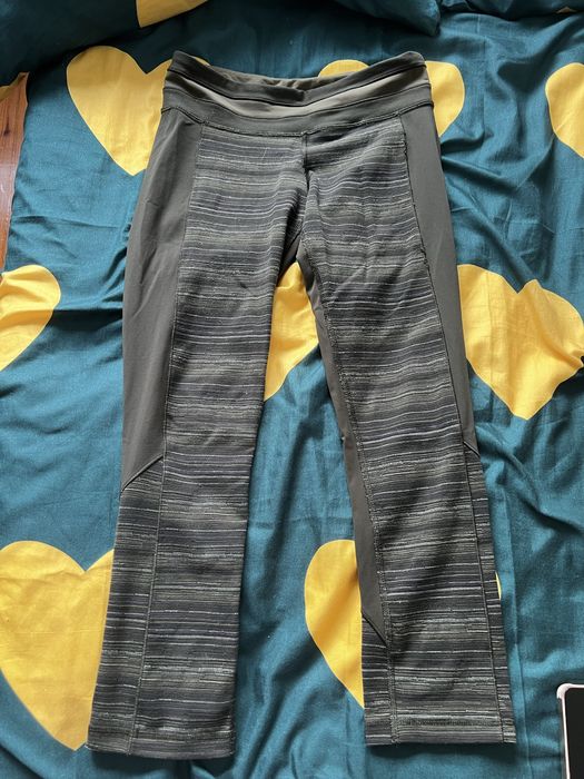 Legginsy - Lululemon Women’s Olive Green Athletic Yoga Leggings Size 4