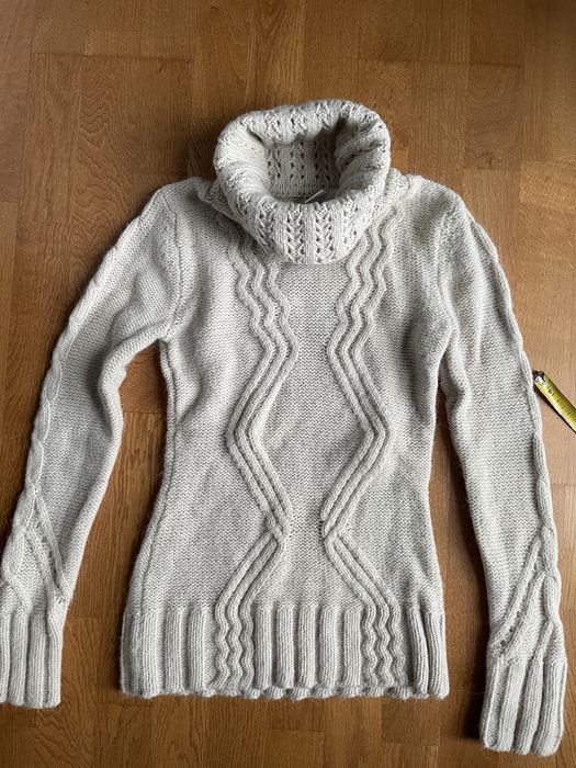 Golf cieply damski alpaka wełna xs s ecru La redoute Xs