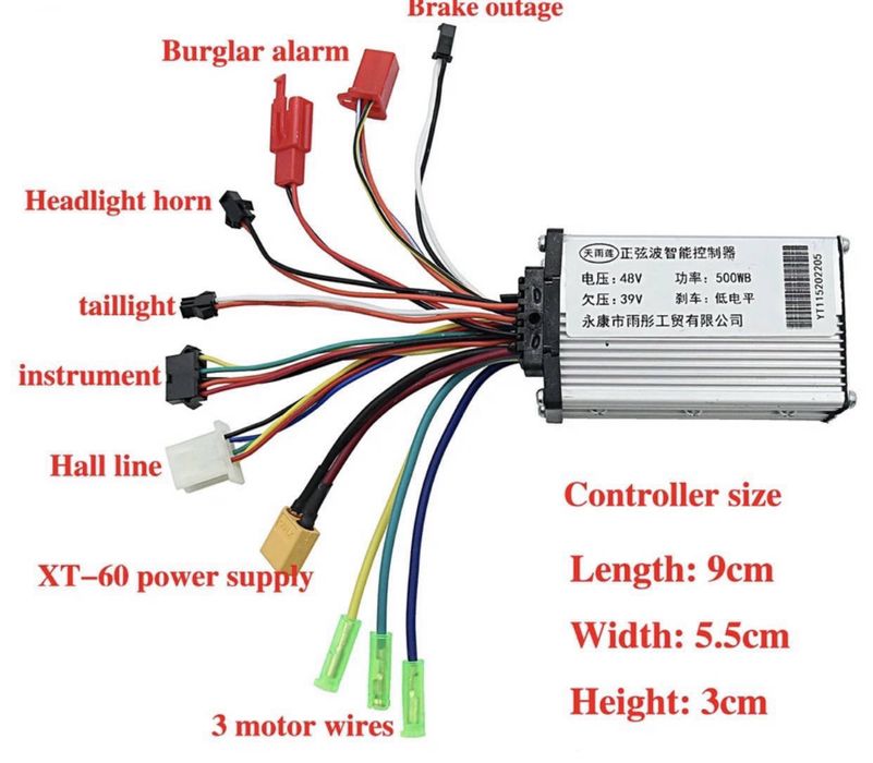 Комплекти контроллера Kugoo m5 / m4 / G2 pro 36/48V 30A/25А 500/1000W