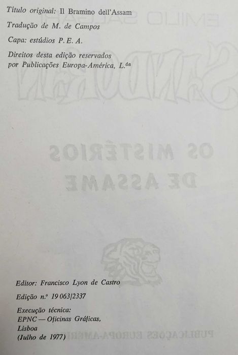 Sandokan 9, Os Mistérios de Assame