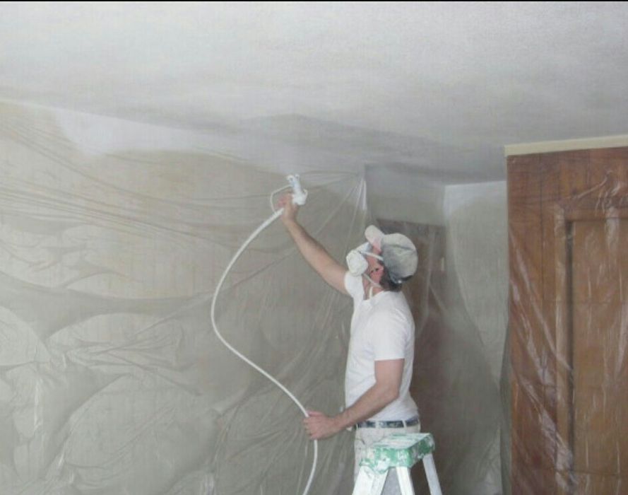 Миття, фарбування дахів, стін, фасадів, металоконструкцій, побілка