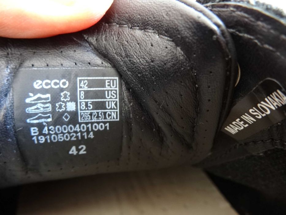 Buty ECCO SOFT 7 roz 42 Skóra Półbuty Męskie