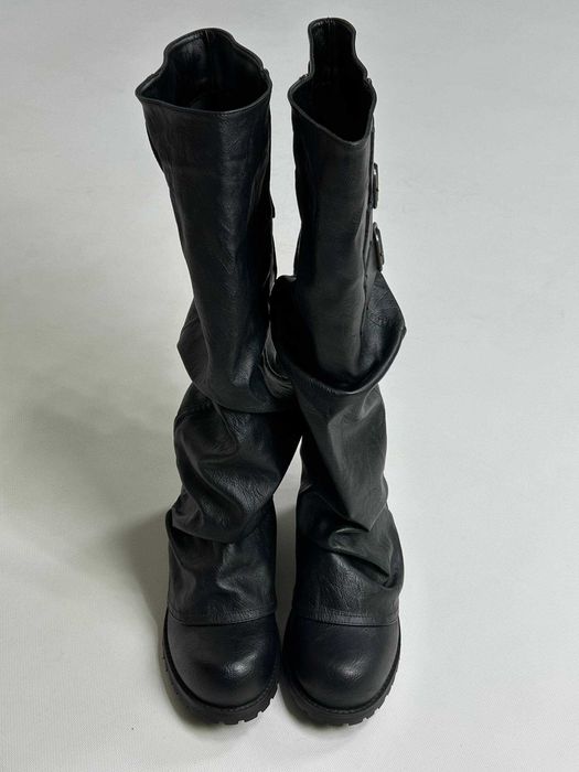 Черевики indie sleeze казаки hedi boy archive boots black архив чорні