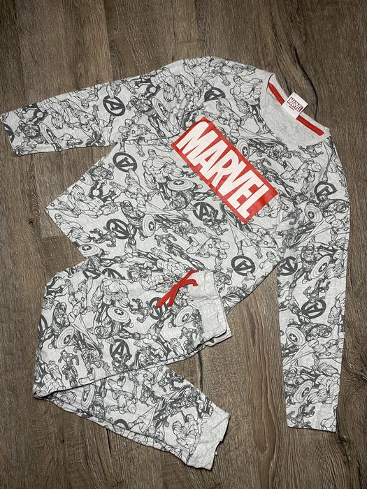 Сіра бавовняна піжама Герої Марвел хлопчику 10-11років