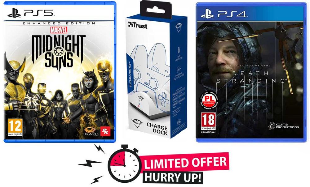 PS5 Slim 1TB + 2 gry + pad Dualsense + ładowarka + model 2116 NEW