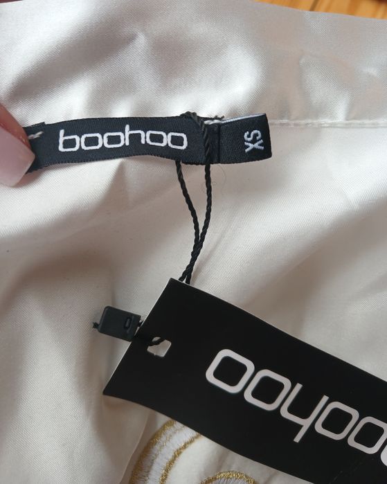 Білий атласний халат для нареченої XS