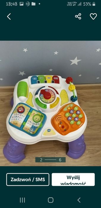 Stolik edukacyjny grający zabawka edukacyjna