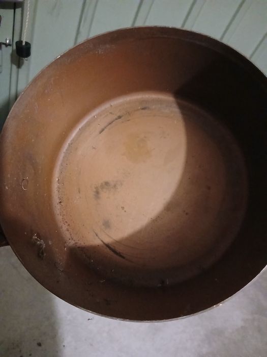 7 tachos cobre antigos