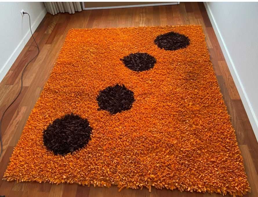 Orange and Brown Carpet 220*190