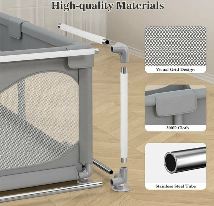 Kojec dla dzieci i niemowląt 200x180cm NOWY