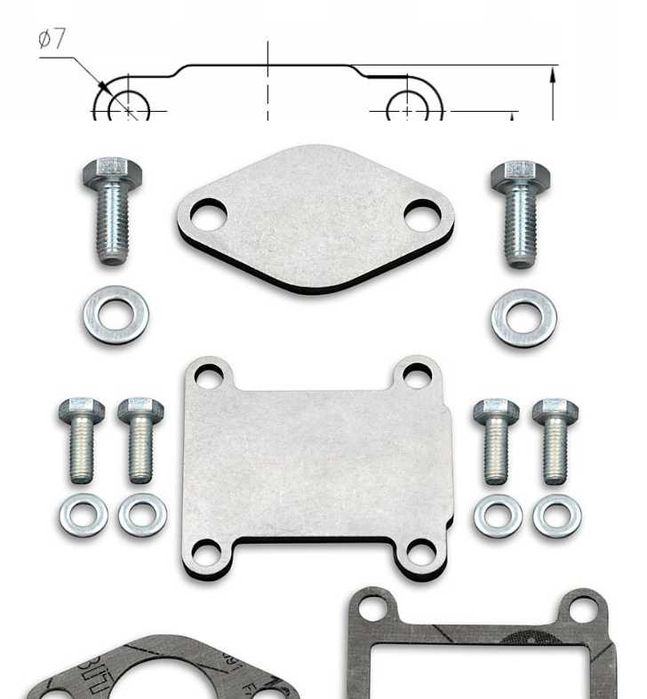 Клапан Заглушка ЕГР Fiat Alfa Romeo Opel Saab 1.9 2.4 JTD CDTI