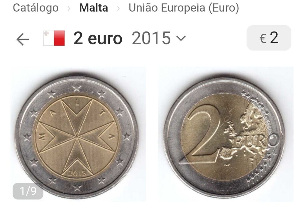 Moeda 2€, Malta 2015
