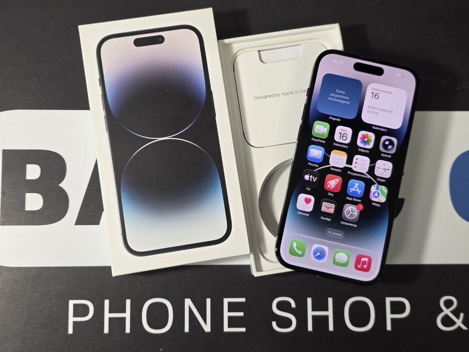 Sklep Apple Iphone 14 Pro 128gb black bateria 82%