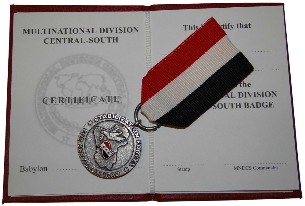 Medal Wielonarodowej Dywizji Centrum-Południe IRAK
