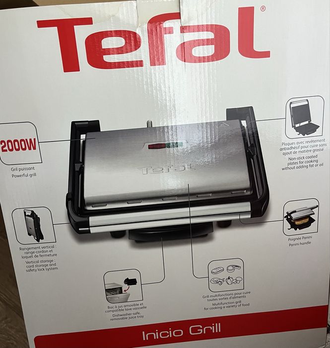Гриль Tefal Inicio Grill 2000W – состояние почти нового!