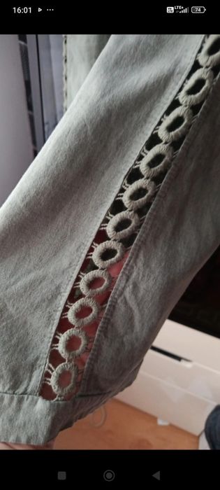 Spodnie damskie włoskie nowe pas do 100 cm