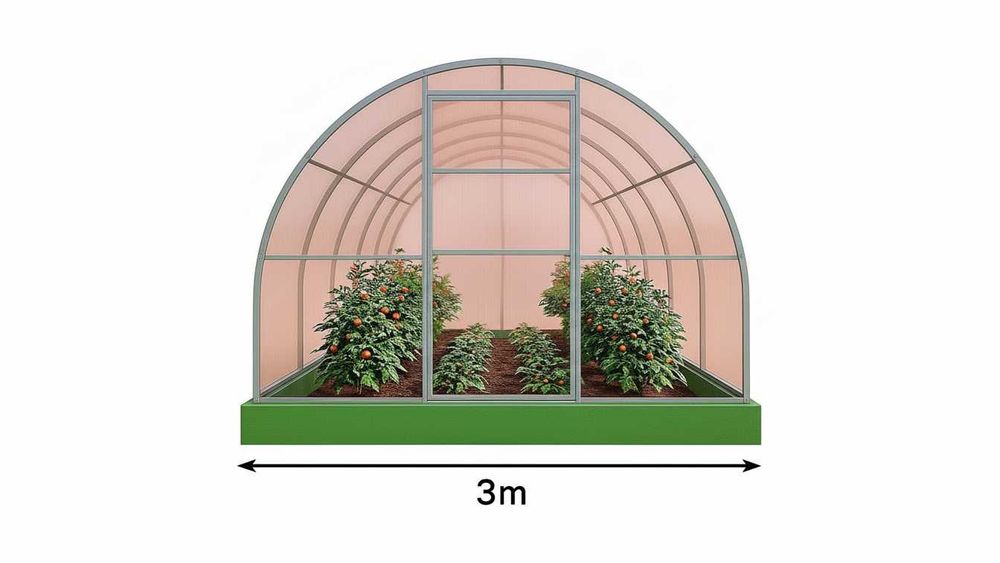 Szklarnia z poliwęglanu Nano POLSKI PRODUCENT 3x4 3x6 3x8 3x10