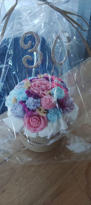 Flower box mydlany . 30 Utodziny