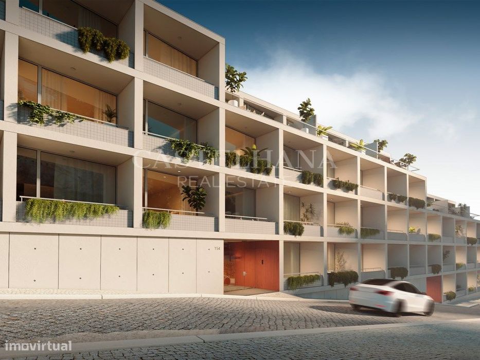 Apartamento T0 com logradouro em novo empreendimento no centro do P...