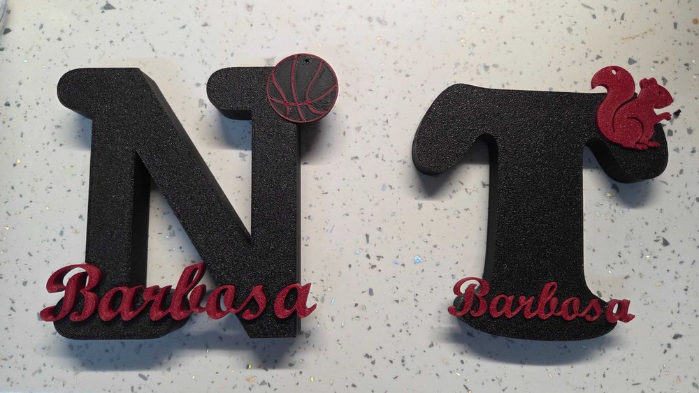 Letras Decorativas em 3D Personalizadas