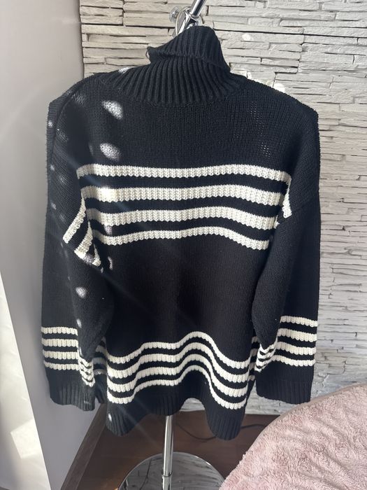 Czarny sweter golf ouver size