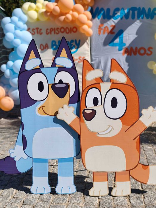 DECORAÇÃO DE FESTA BLUEY | cenário e detalhes