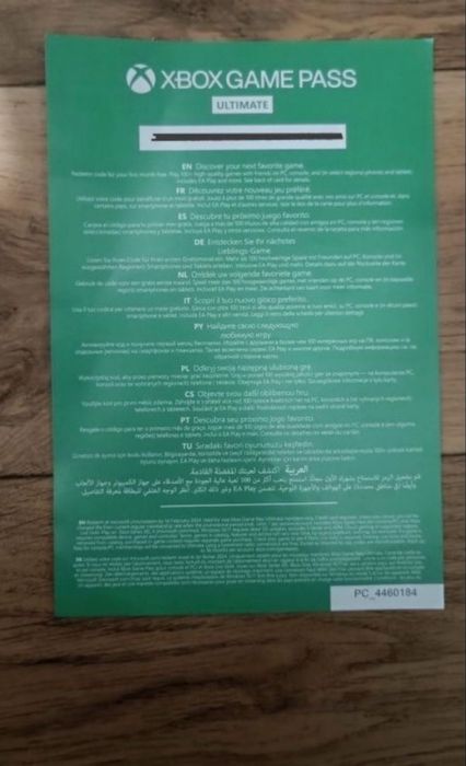 Kod do Xbox Game Pass Ultimate na miesiąc